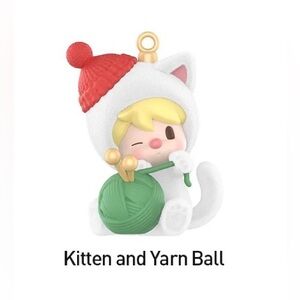 💕SWEET BEAN {Kitten & Yarn Ball} 🎁Holiday Series Figure 🆕SEALED box 🟥POP MART